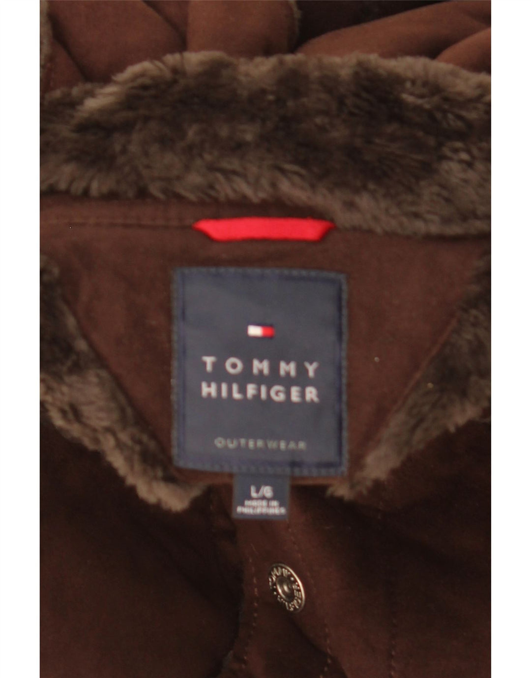 Camiseta masculina Tommy Hilfiger grande marrom