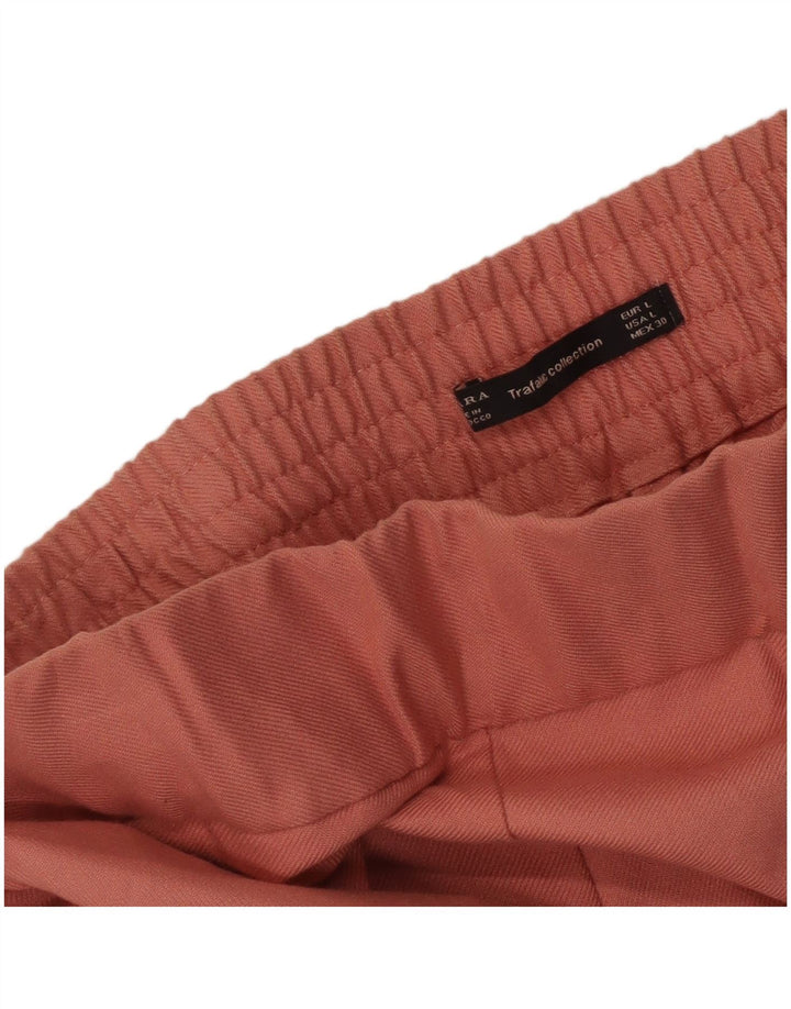 Calça capri feminina Zara grande W30 L22 rosa