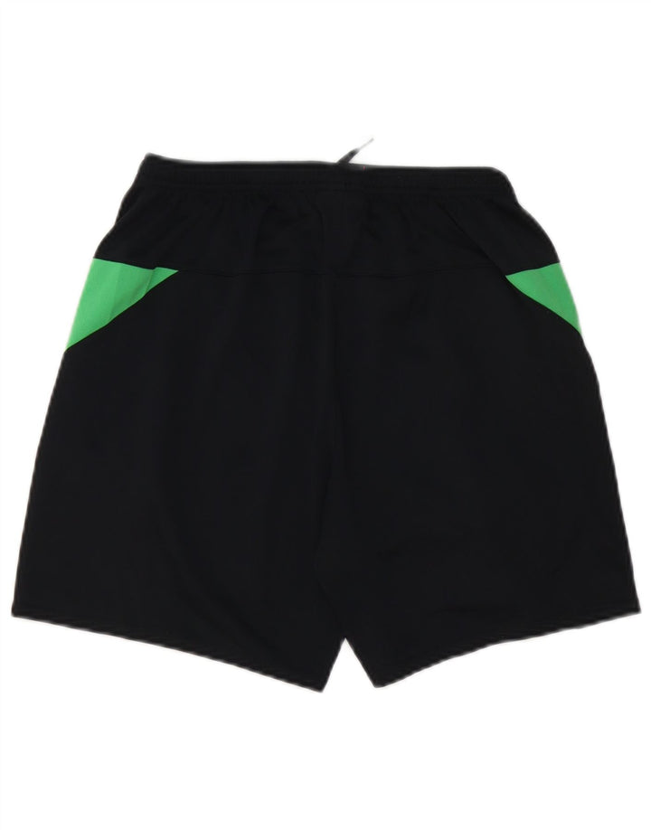 Umbro Mens Ireland Sport Shorts Pequeno Poliéster Colorblock Preto