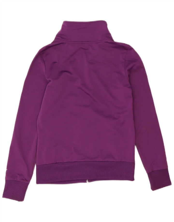 Puma Womens Graphic Tracksuit Top Jacket UK 12 Médio Roxo Poliéster