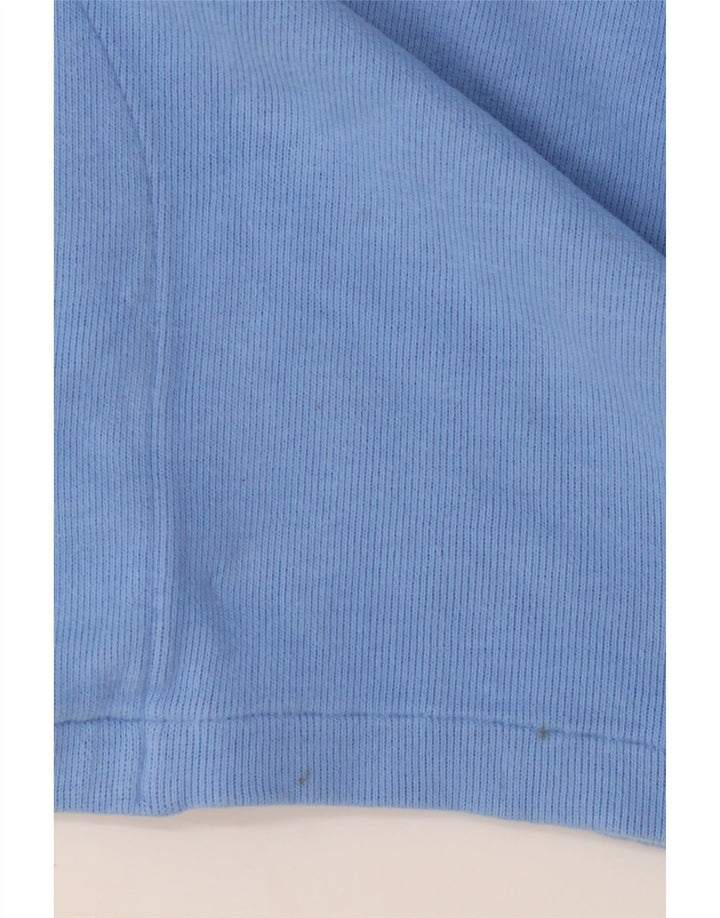 ORVIS Womens Oversized Polo Neck Sweatshirt Jumper UK 6 XS Blue Cotton Vintage Orvis and Second-Hand Orvis from Messina Hembry 