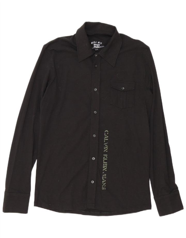 Camisa gráfica masculina Calvin Klein Jeans XL algodão preto