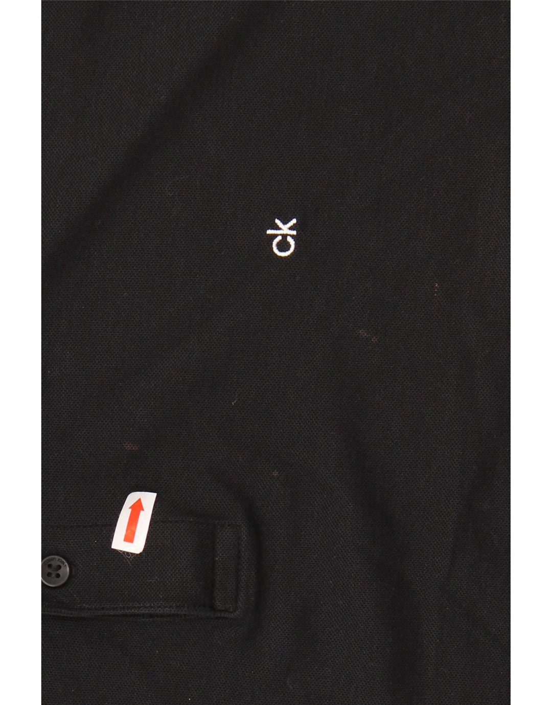 Camisa polo masculina CALVIN KLEIN grande algodão preto