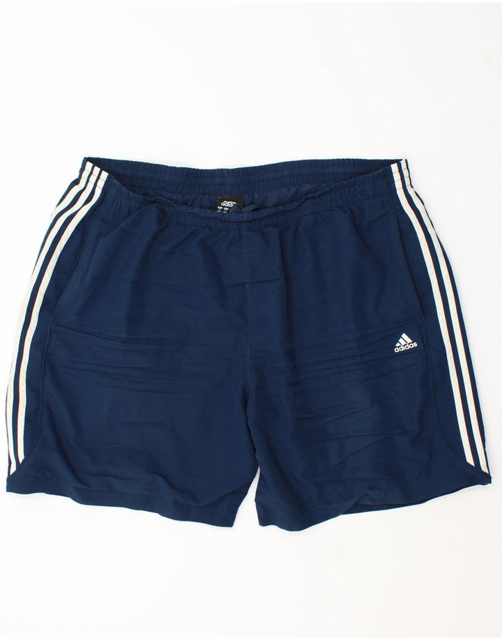 Shorts esportivos masculinos Adidas 2XL poliéster azul marinho