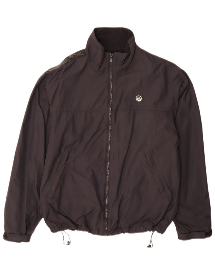 Jaqueta corta-vento masculina North Sails UK 36 pequena poliamida preta