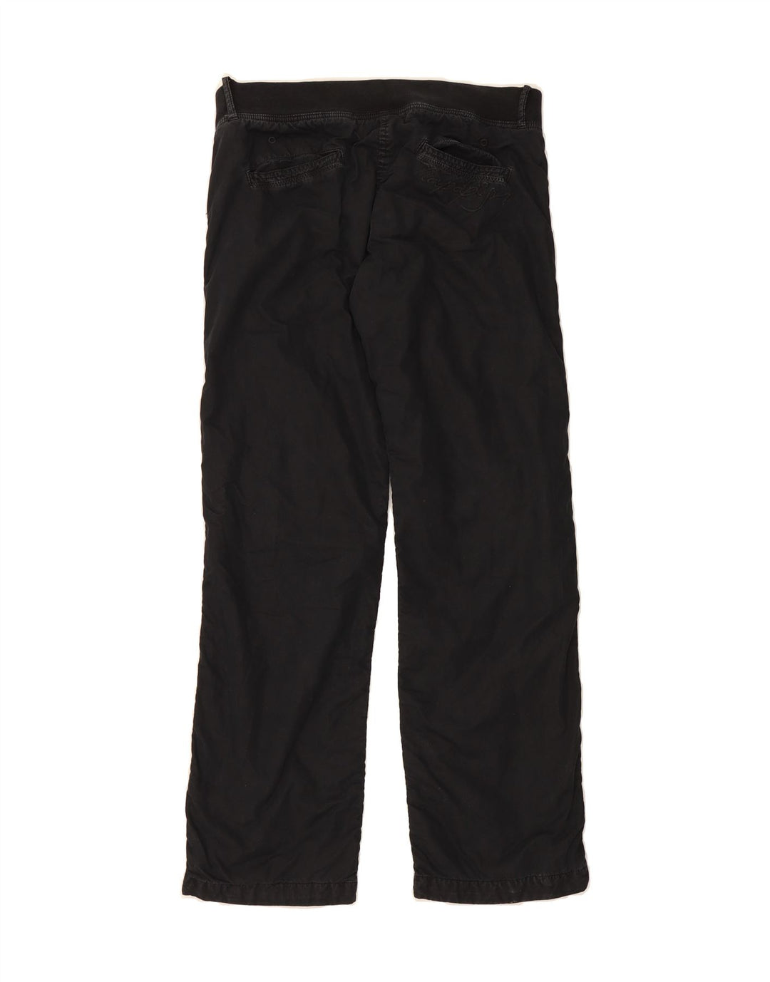 NAPAPIJRI Womens Straight Trousers W36 L34 Black Cotton Vintage Napapijri and Second-Hand Napapijri from Messina Hembry 