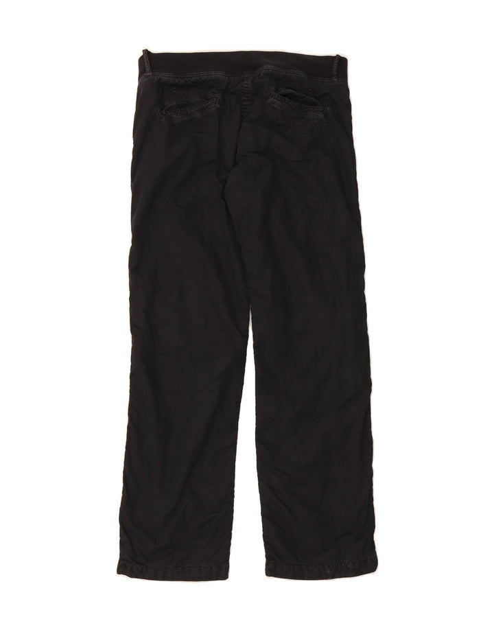 NAPAPIJRI Womens Straight Trousers W36 L34 Black Cotton Vintage Napapijri and Second-Hand Napapijri from Messina Hembry 