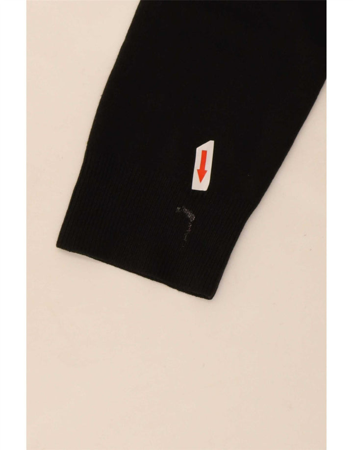 Suéter feminino Marks & Spencer com gola redonda Reino Unido 14 acrílico preto médio