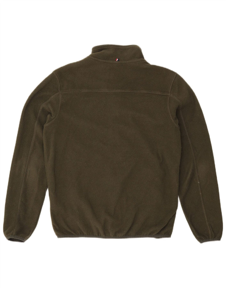 ASSN POLO DOS EUA. Jaqueta masculina de lã pequena cáqui poliéster