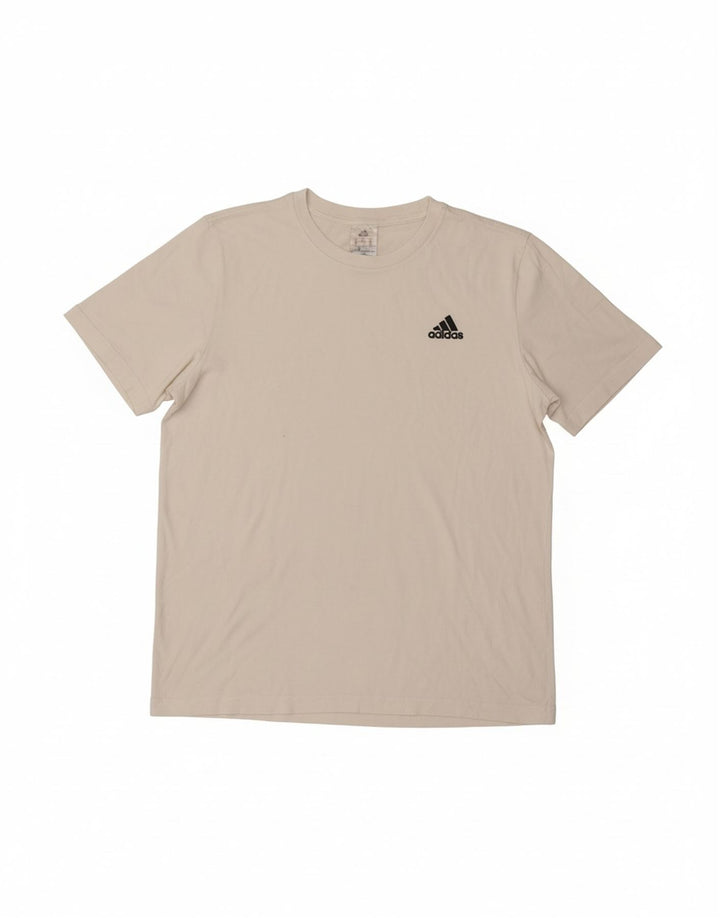 ADIDAS Camiseta Masculina Top Médio Algodão Branco