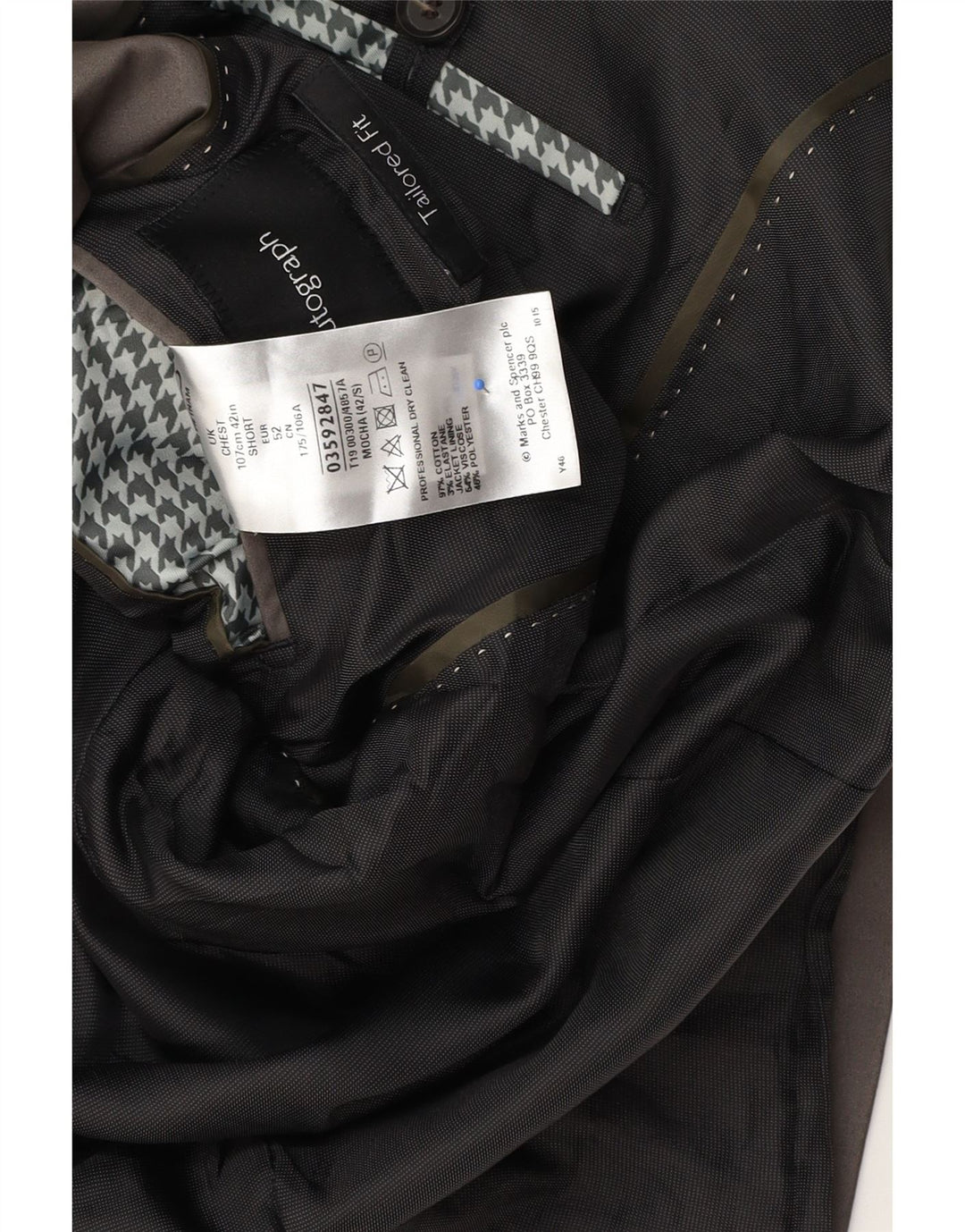 Jaqueta Blazer Marks & Spencer Masculina Autograph 2 Botões Reino Unido 42 Grande Cinza