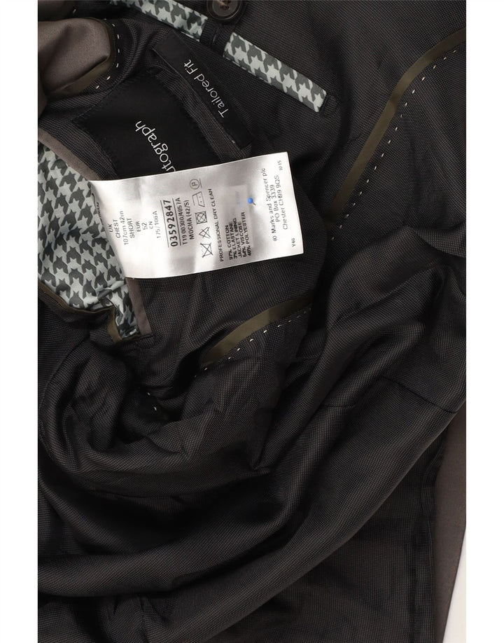 Jaqueta Blazer Marks & Spencer Masculina Autograph 2 Botões Reino Unido 42 Grande Cinza