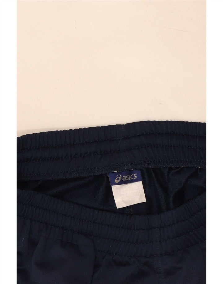Calça de treino masculina Asics pequena azul marinho