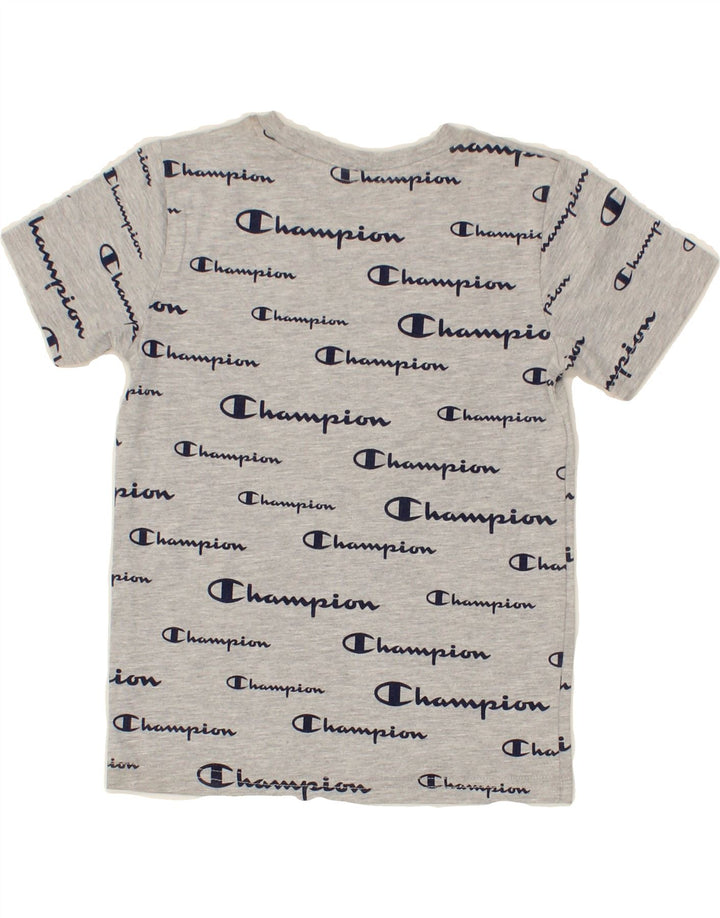 CHAMPION Boys Graphic T-Shirt Top 6-7 Years Grey Cotton Vintage Champion and Second-Hand Champion from Messina Hembry 