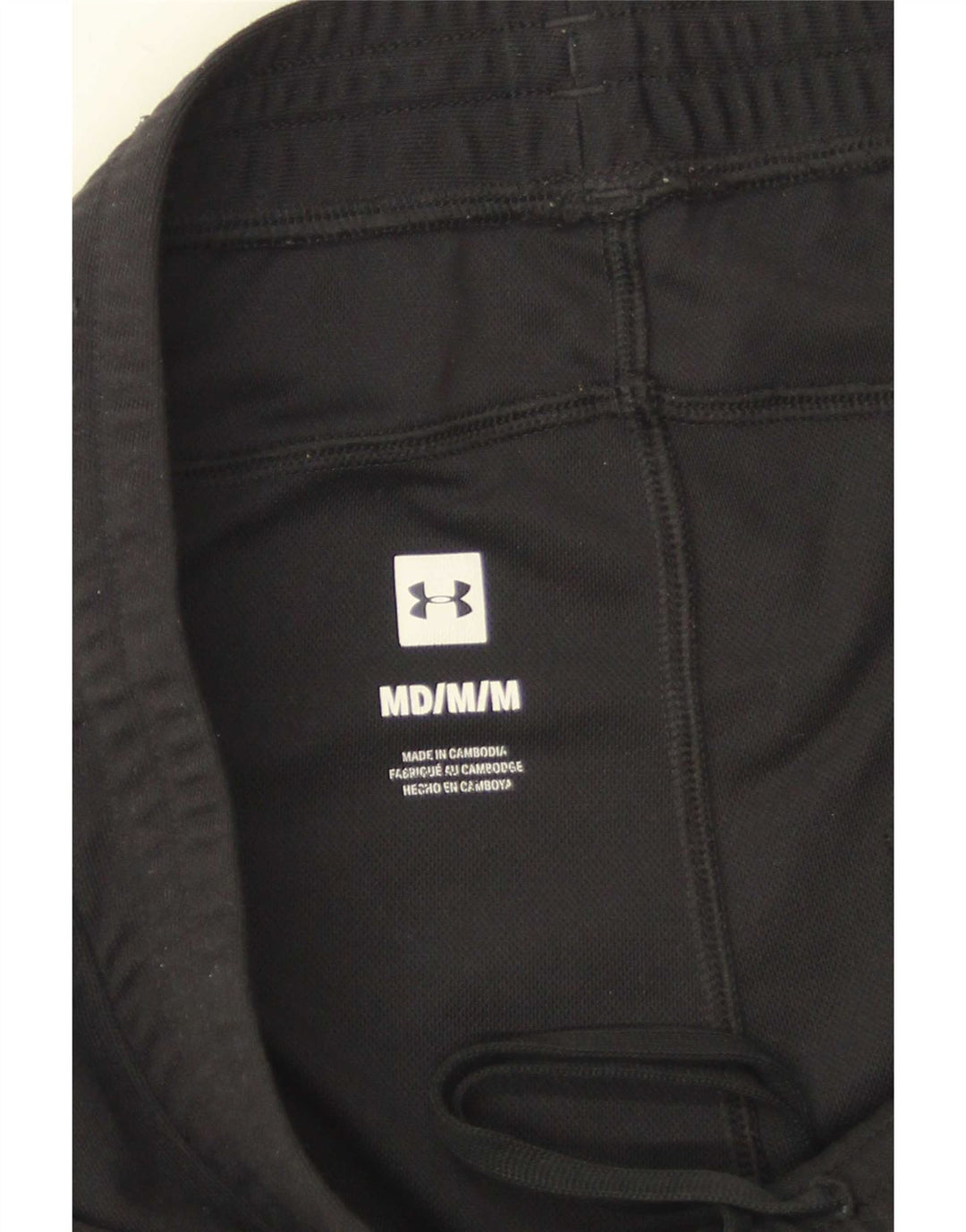 Calça de treino masculina Under Armour médio preto colorblock