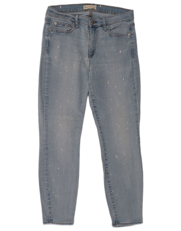 Jeans skinny feminino Gap W30 L27 algodão manchado azul