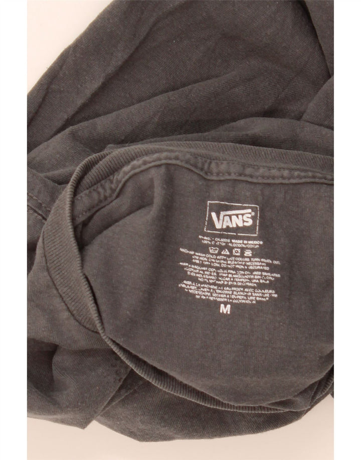 Camiseta masculina VANS com estampa gráfica cinza médio algodão