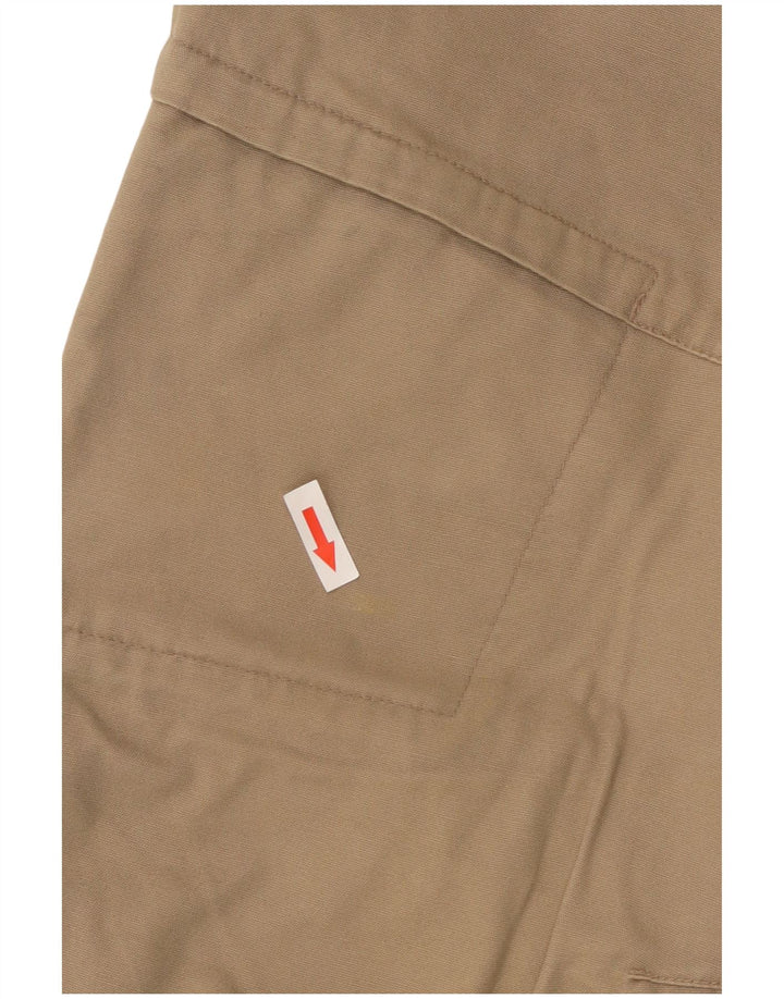 Bermuda cargo masculina Jack Wolfskin W33 grande algodão bege