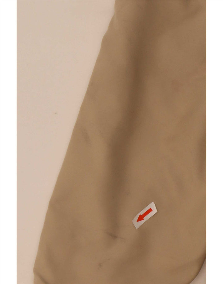 Jaqueta parka feminina com capuz Jack Wolfskin Reino Unido 14 poliéster bege médio