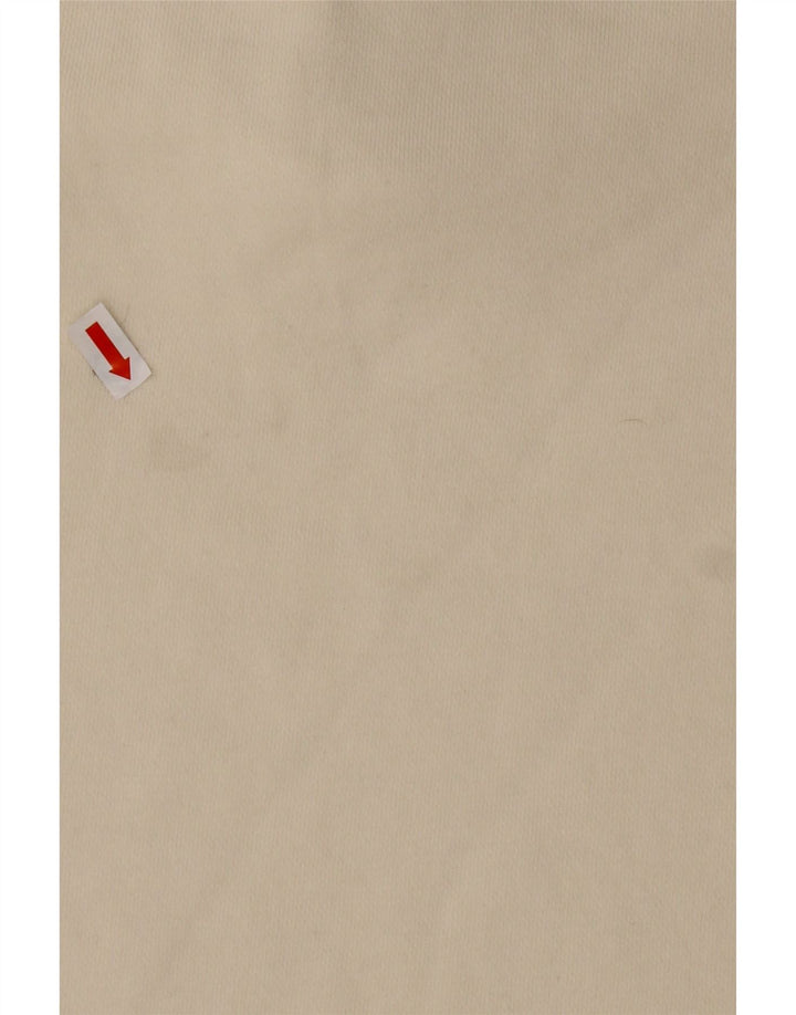 Suéter masculino REEBOK solto com zíper e gola em algodão branco médio