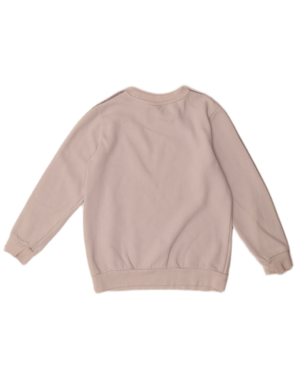 Adidas Meninos Moletom Gráfico Jumper 9-10 Anos Algodão Branco