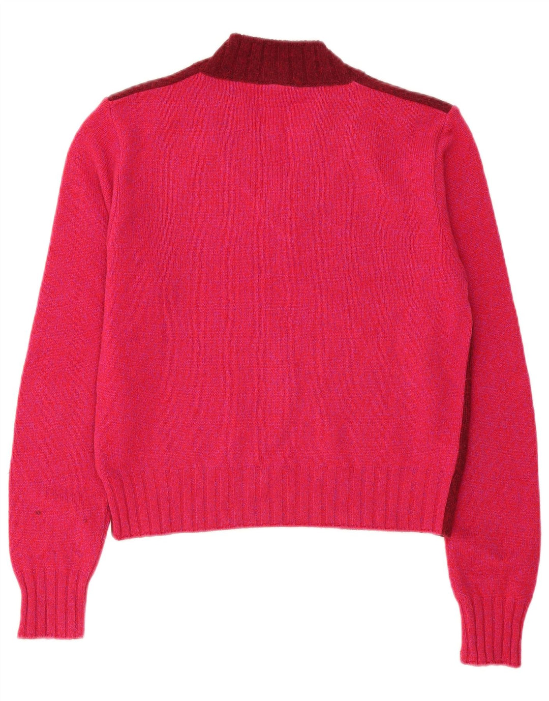 Suéter feminino Dolce & Gabbana com decote em V IT 44 Médio Borgonha