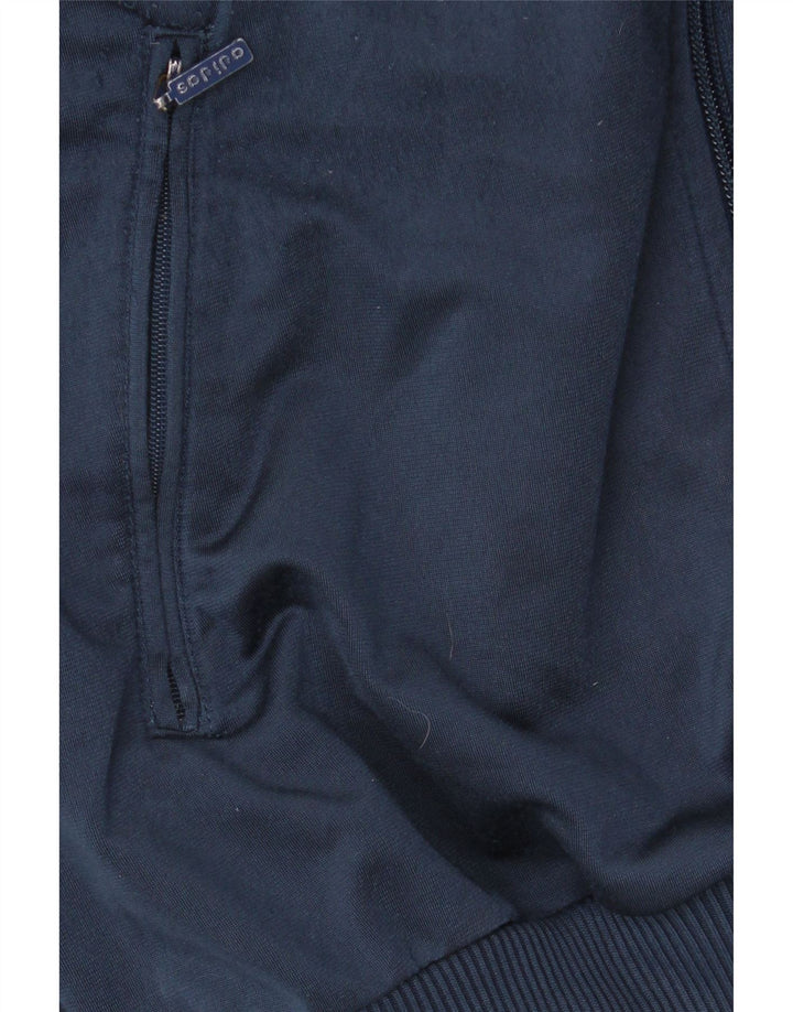 Adidas Mens Tracksuit Top Jacket UK 34/36 Pequeno Azul Marinho Poliéster
