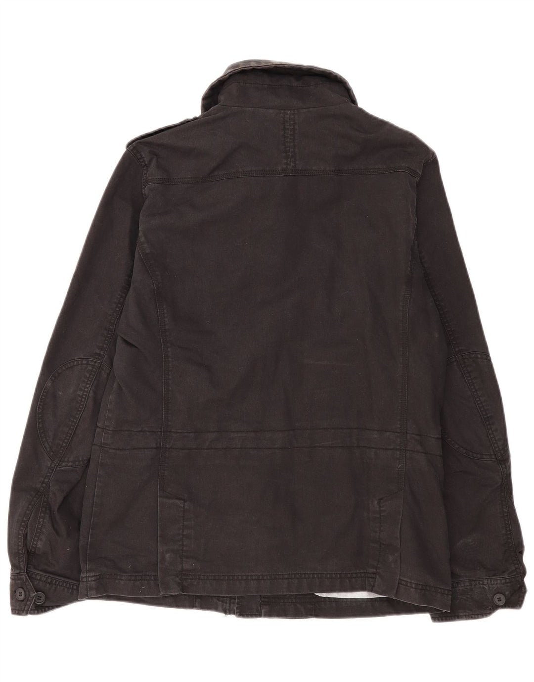 Jaqueta militar masculina Diesel UK 40 grande algodão preto