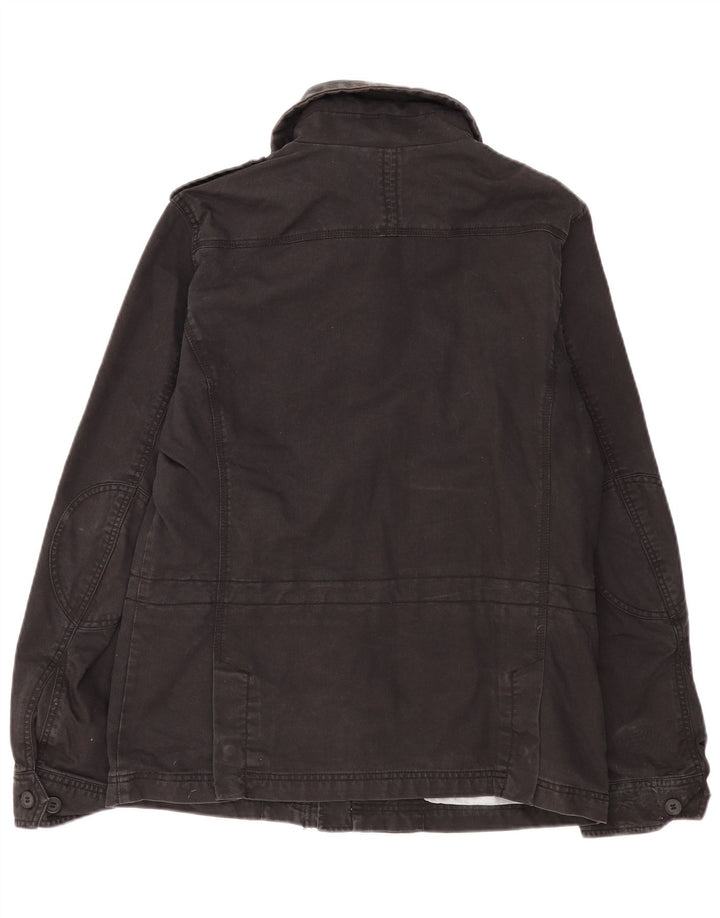 Jaqueta militar masculina Diesel UK 40 grande algodão preto