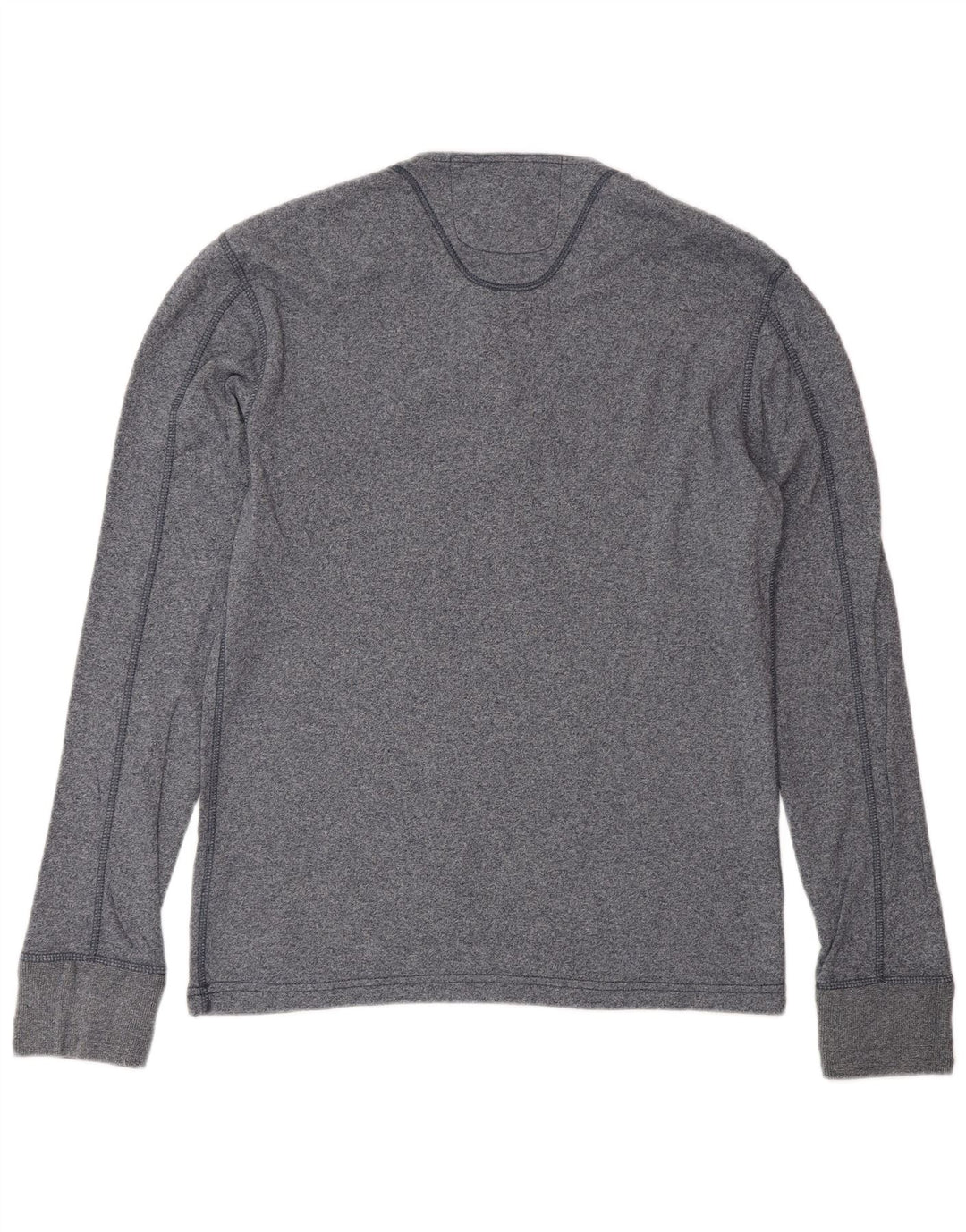 SUPERDRY Top masculino de manga comprida XL azul marinho algodão