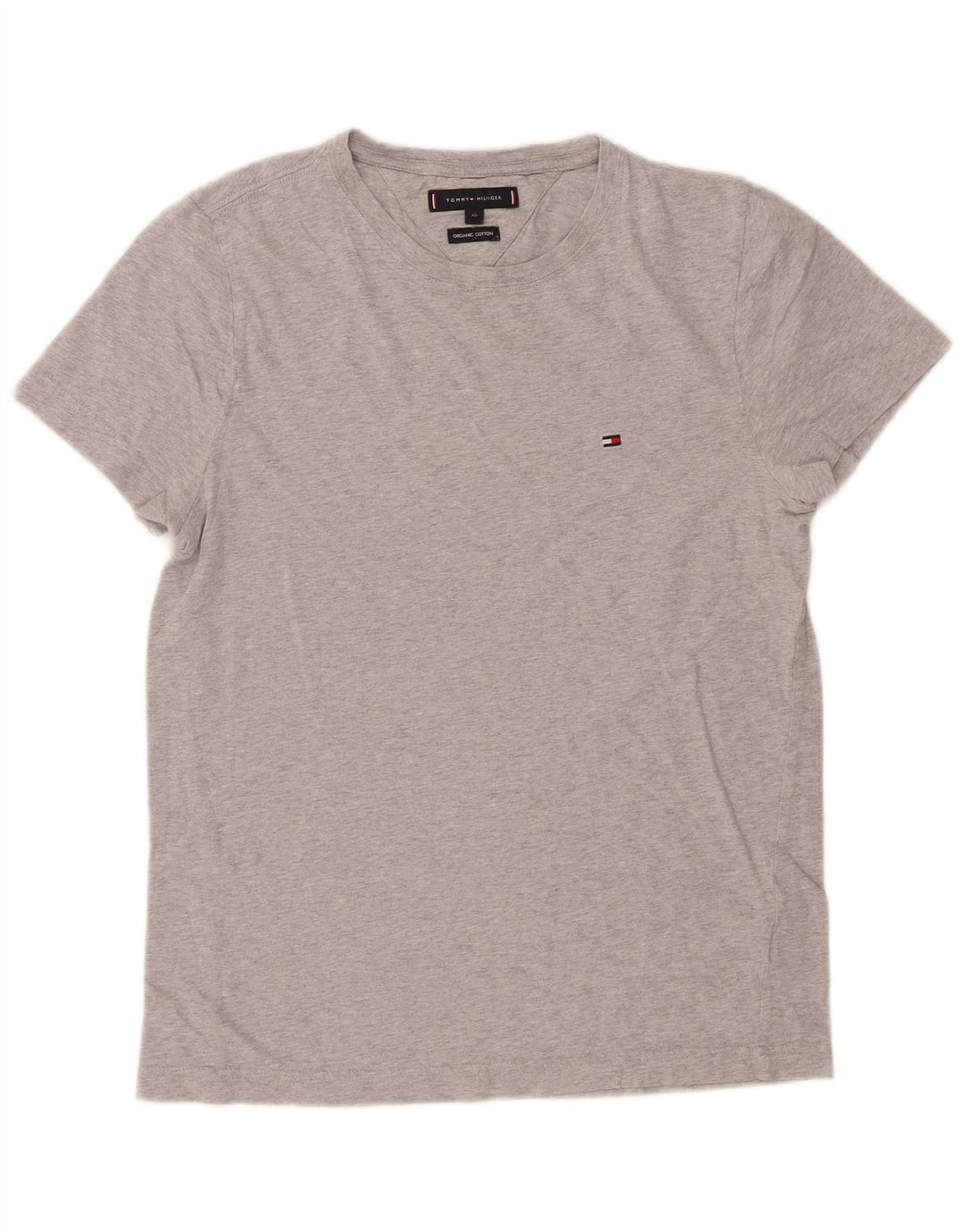 Camiseta masculina TOMMY HILFIGER XS algodão manchado cinza