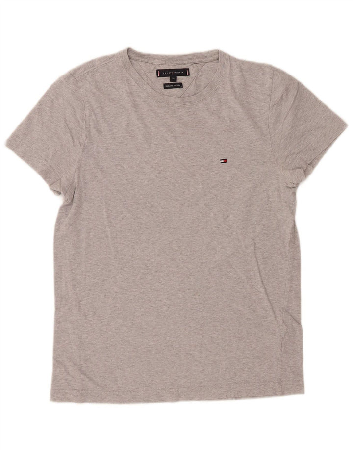 Camiseta masculina TOMMY HILFIGER XS algodão manchado cinza