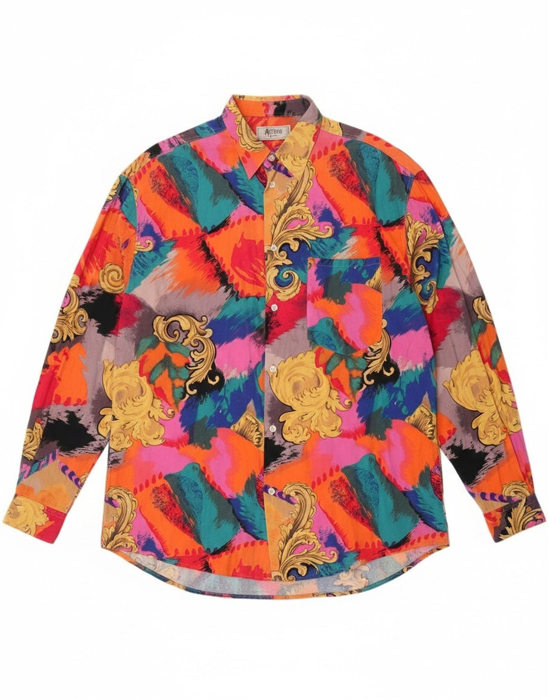 Camisa masculina Morris grande paisley multicolorida