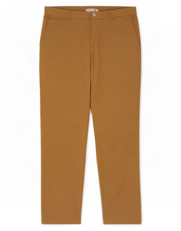 Tommy Hilfiger Calça Chino Feminina Slim EUA 6 Médio W30 L28 Algodão Bege