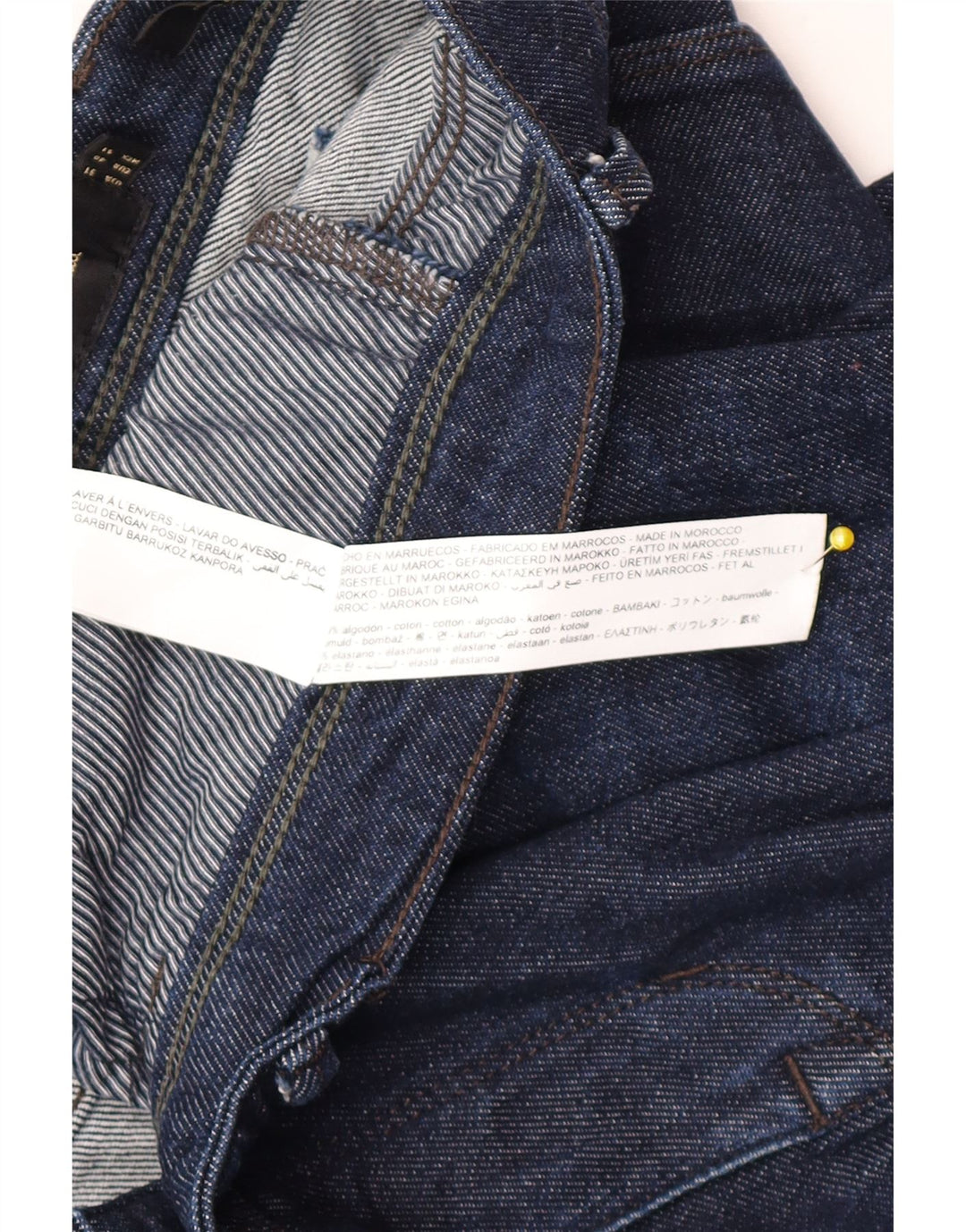 Massimo Dutti Mens Slim Jeans EU 40 Médio W31 L28 Azul Marinho Algodão