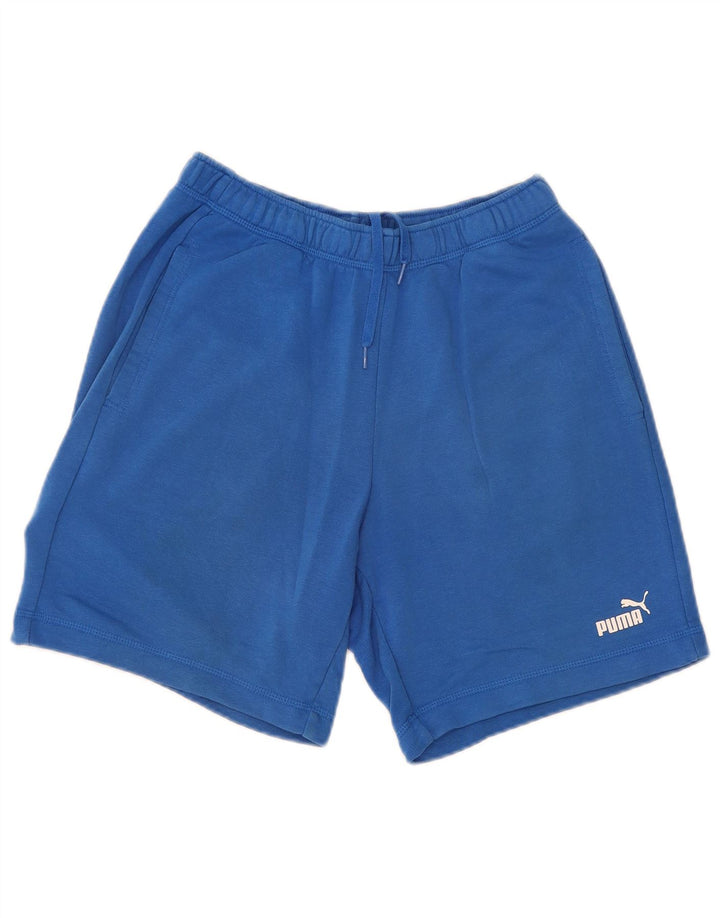 Shorts esportivos masculinos PUMA azul médio