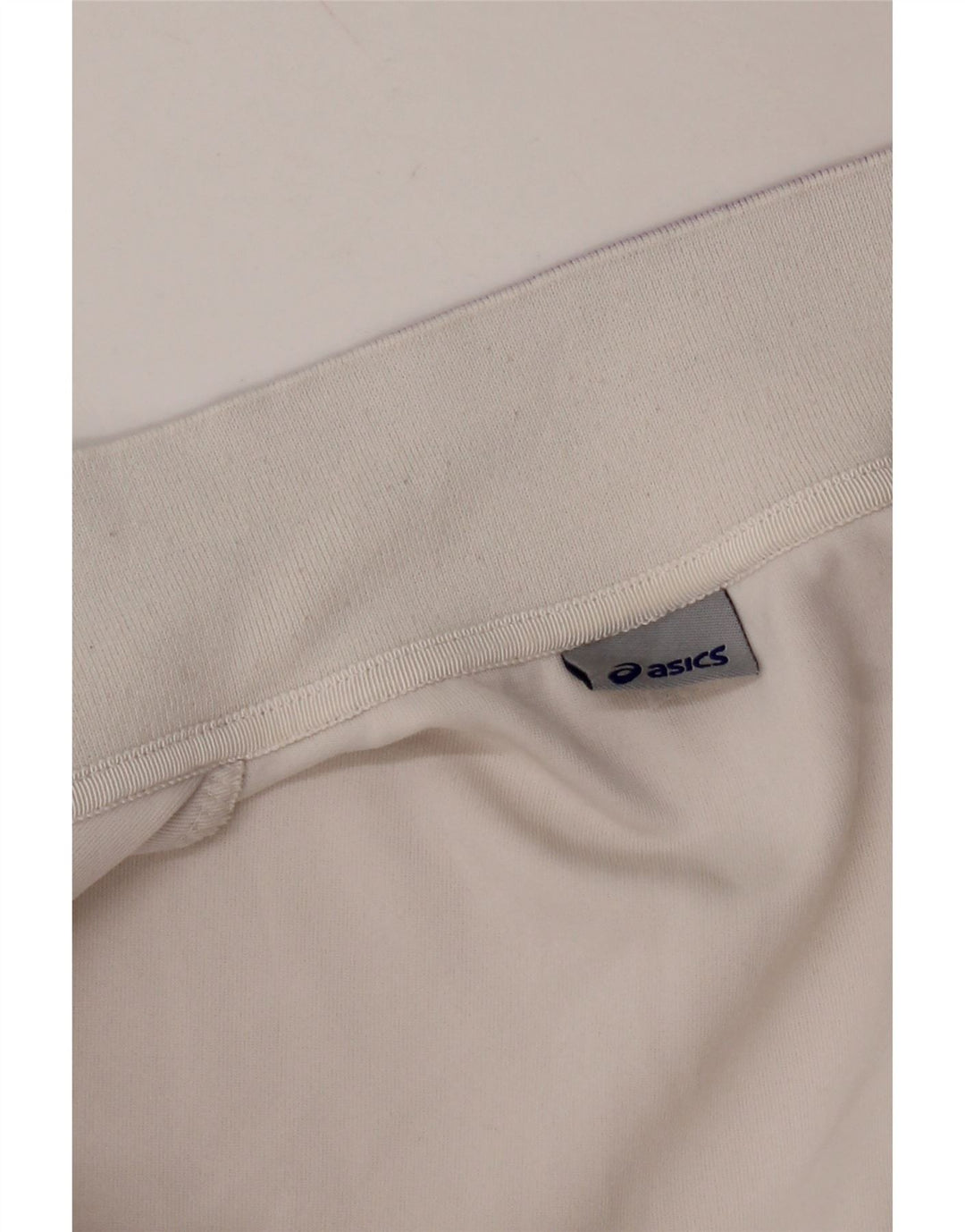 ASICS Womens Tracksuit Top Jacket UK 14 Médio Branco Colourblock