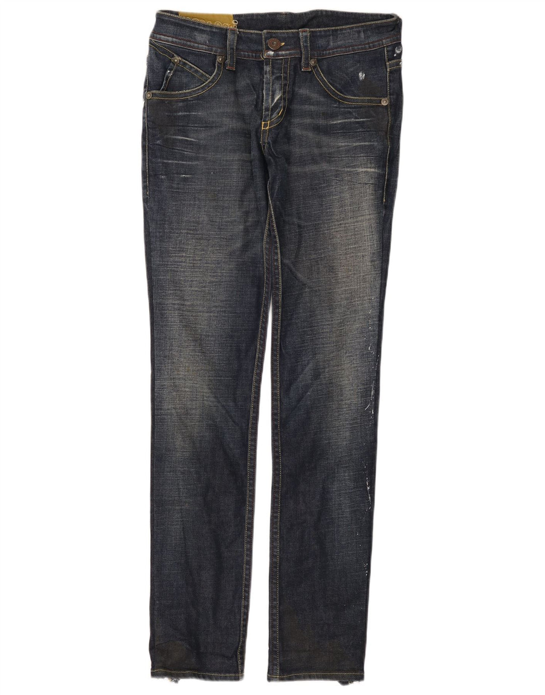Iceberg Jeans Slim Feminino W31 L34 Azul Marinho Algodão