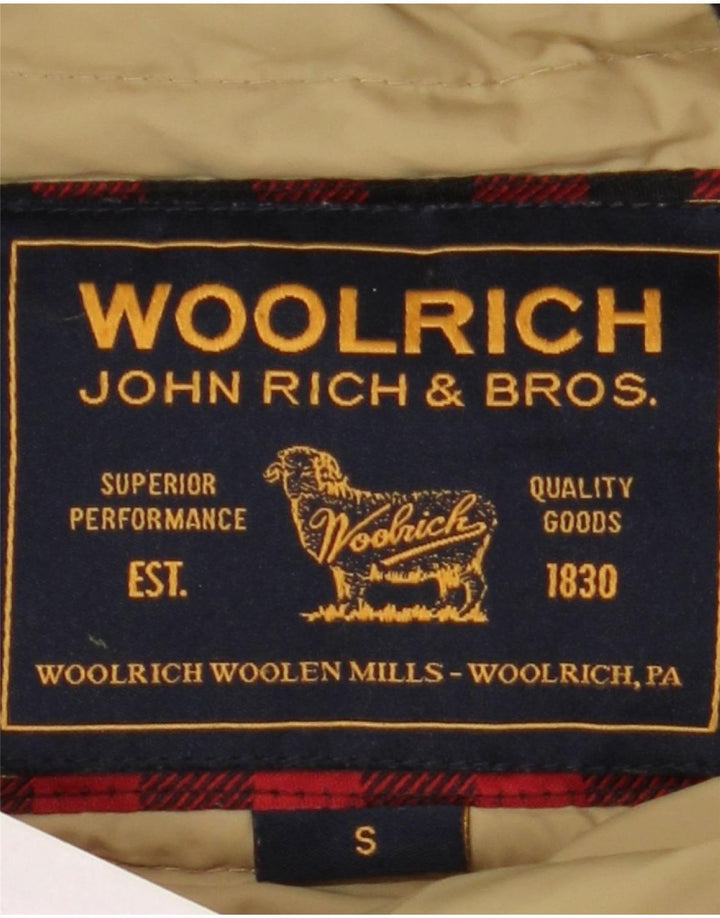 Jaqueta corta-vento masculina Woolrich Reino Unido 36 poliéster preto pequeno