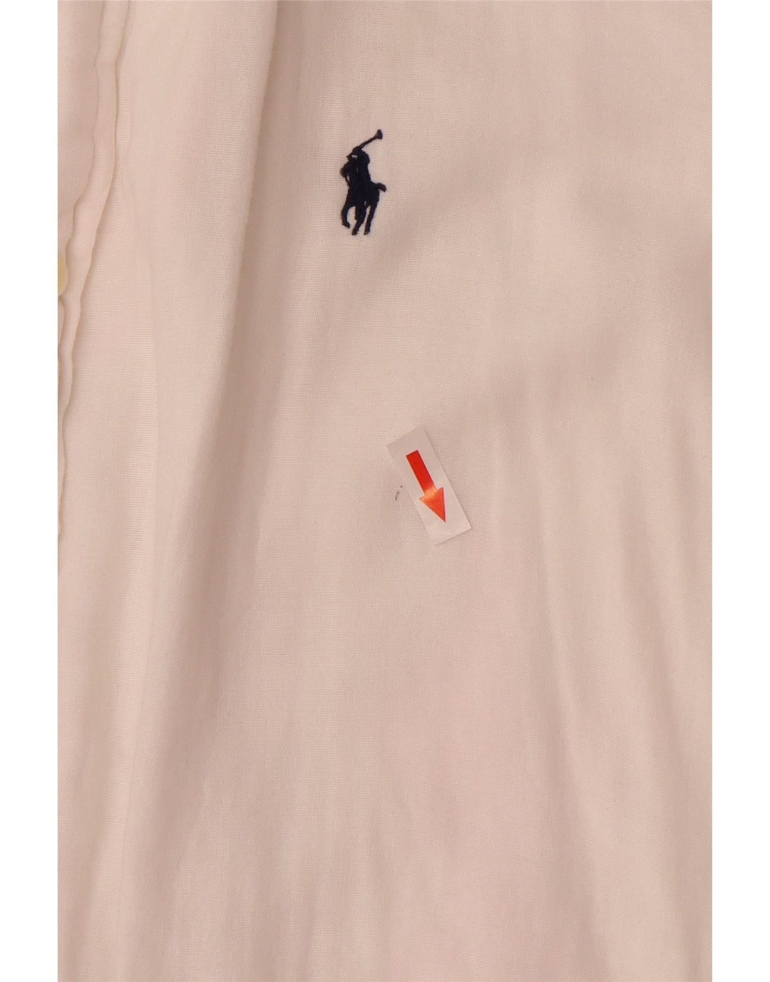 Camisa masculina Ralph Lauren de ajuste personalizado grande algodão branco