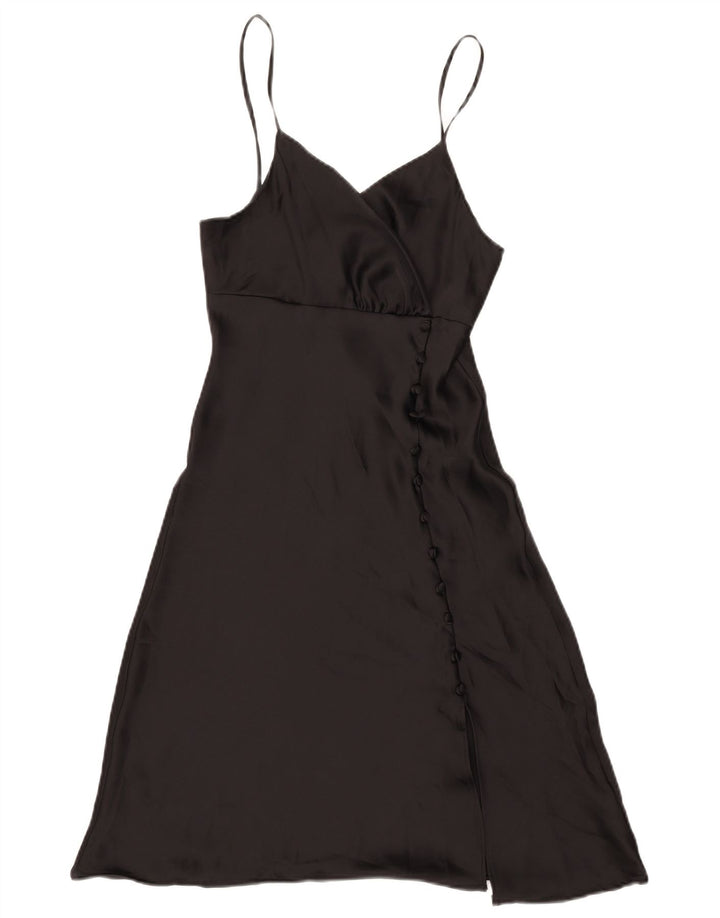 Vestido Slip Zara Mulher UK 4 XS Preto