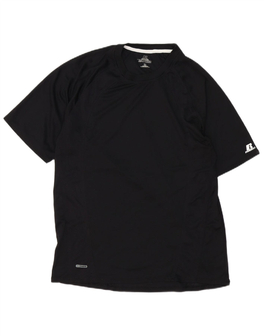 Camiseta masculina RUSSELL ATLÉTICA Top médio preto poliéster
