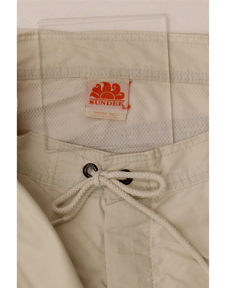 Shorts de natação masculino Sundek médio bege nylon