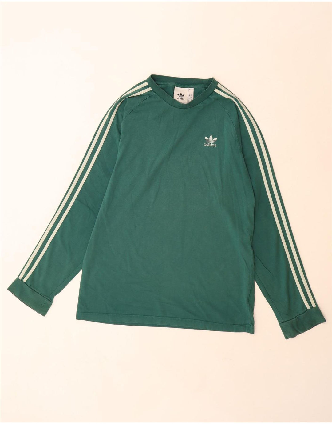 Adidas Mens Top Manga Longa Médio Algodão Verde