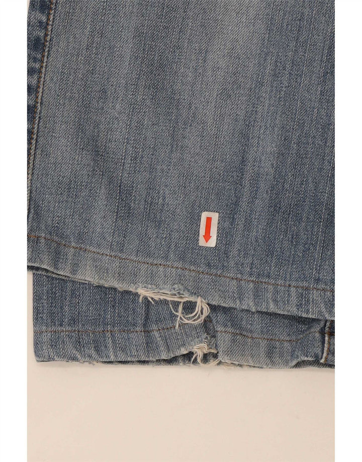 Calça Jeans Levis Masculina 501 Distressed Straight W30 L29 Azul Algodão