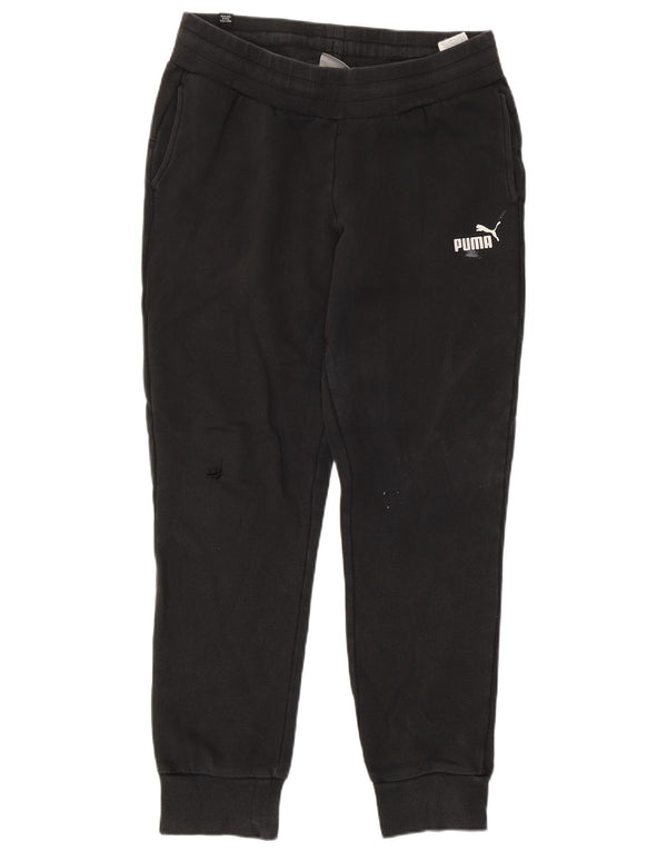 Calça de treino feminina Puma Joggers UK 12 médio algodão preto