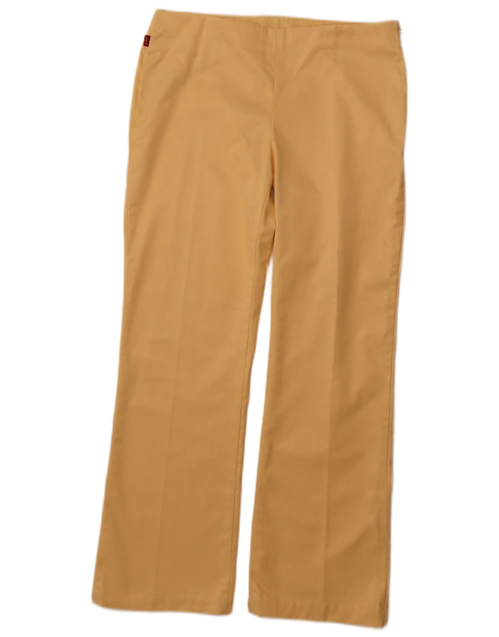 Calça feminina reta casual LEVI'S W30 L28 algodão amarelo