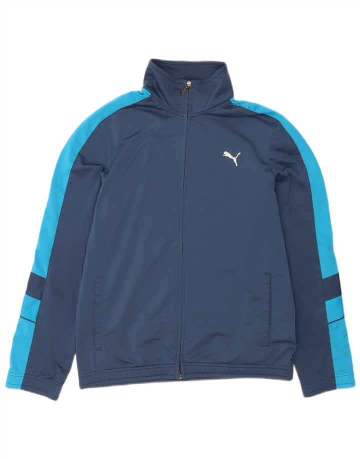 Puma Mens Tracksuit Top Jacket Pequeno Azul Marinho Colorblock