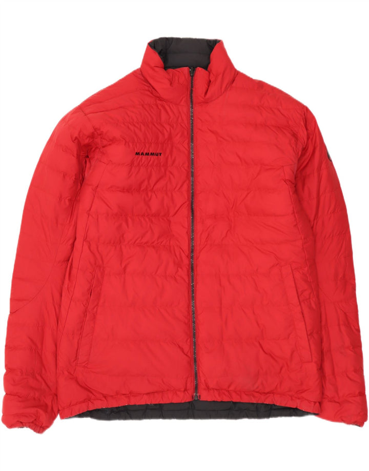 Jaqueta acolchoada reversível masculina Mammut UK 40 grande poliéster preto