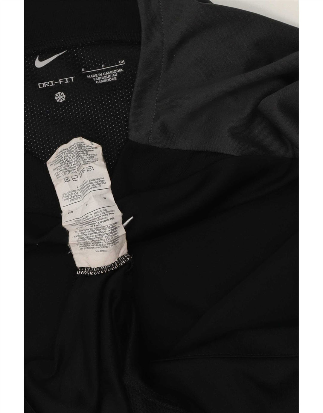 Camiseta Nike Masculina Dri Fit Graphic Top Pequeno Preto Colorblock Poliéster